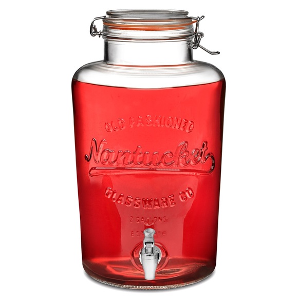 Dining Glass Old Fashioned Nantucket Drink Dispenser 2 Gallon Poshmark